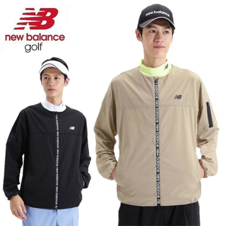 24春夏 New balance Golf ニューバランス ゴルフ メンズ ストレッチ 撥水 フルジップ カラーレス ブルゾン 4120003 ライトアウター リップストップ生地