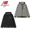 【21日20時～ポイント5倍】24春夏 New balance Golf ニューバランス ゴルフ メンズ 軽量ダンボールニット裏メッシュ スウェット フルジップ フーディー 4162001 ストレッチ性 通気性