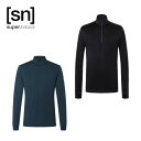 sn super.natural エスエヌ スーパーナチュラル メンズ ツンドラ175 ZIP 1/4 Tシャツ SNM019380 長袖 ストレッチ 抗菌 防臭 通気性 ヨガ フィットネス スポーツ 普段着【お宝】