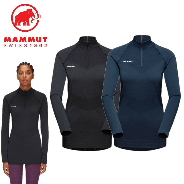 24春夏 MAMMUT マムート レディース Trift Half Zip Longsleeve Women 1016-01060 ハーフジップ 長袖 ..