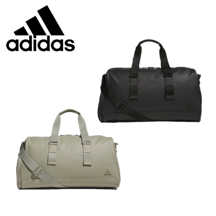 アディダス 【20日限定抽選で100%Pバック】24春夏 adidas GOLF アディダス ゴルフ メンズ リュクス ボストンバッグ IKC74 鞄 イミテーションレザー シューズコンパートメント ショルダーストラップ