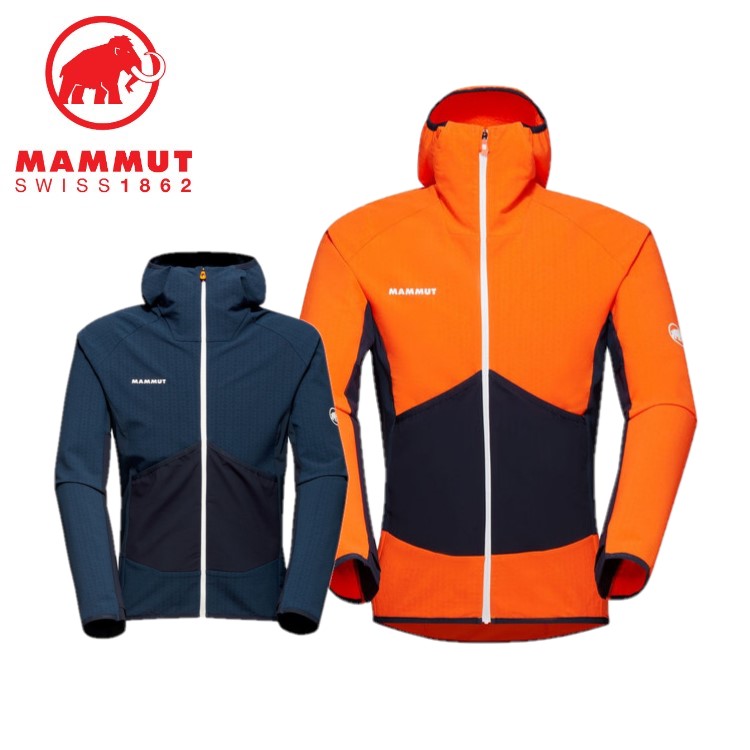 【20日限定抽選で100%Pバック】24春夏 MAMMUT マムート メンズ Eiger Speed ML Hybrid Hooded Jacket Men 1014-05011 パーカー フルジップ 長袖 アウトドア 登山