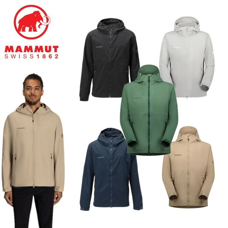 【23日20:00～マラソンエントリーでP5倍】24春夏 MAMMUT マムート メンズ Hiking WB Hooded Jacket AF Men 1012-00391 ウインドブレーカー パーカー ジャケット アウトドア キャンプ