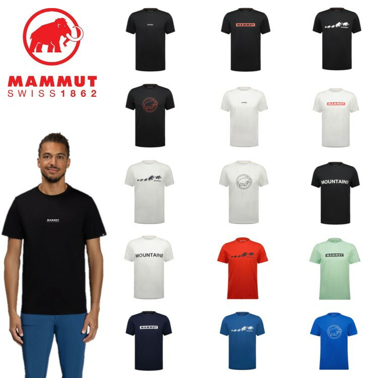 【5日と10日は抽選でP100％バック＆P10倍】24春夏 MAMMUT マムート メンズ QD Logo Print T-Shirt AF Men 1017-02012 半袖 Tシャツ シャツ トップス アウトドア 登山 キャンプ 速乾