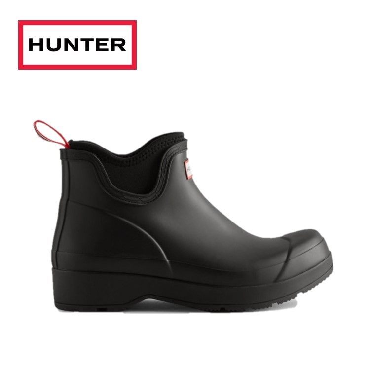 【15日限定P10倍+抽選で100%Pバック】24春夏 HUNTER ハンター メンズ MENS PLAY CHELSEA NEOPRENE BOOT プレイ ネオプレン チェルシー ブーツ MFS9022RMA 長靴 ショートブーツ 防水 梅雨 レインシューズ