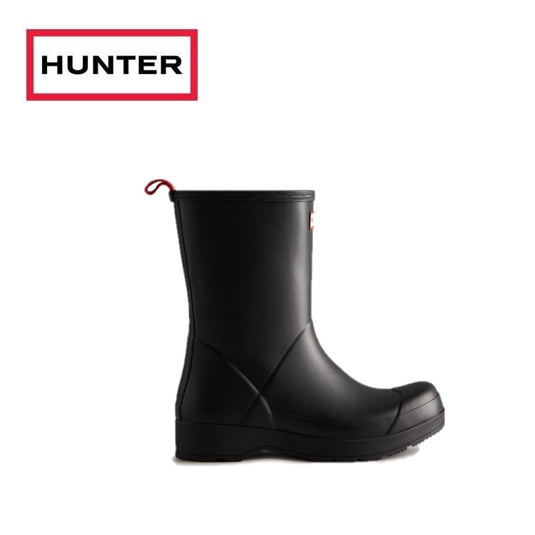 【15日限定P10倍+抽選で100%Pバック】24春夏 HUNTER ハンター メンズ MENS ORIGINAL PLAY BOOT MID オリジナル ミッド ハイ プレイ ブーツ MFS9087RMA 長靴 ショートブーツ 防水 梅雨 レインシューズ