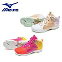 24春夏 MIZUNO ミズノ レディース ウエーブダイバース LG4 Ltd WAVE DIVERSE K1GF2475 安定性 クッション性 2E 屋内 スニーカー シューズ 靴