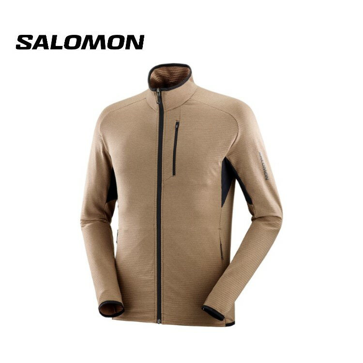 【20日限定抽選で100%Pバック】24春夏 Salomon サロモン メンズ ESSENTIAL LIGHTWARM FZ LC22244 長袖 ..