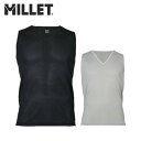 【5日限定抽選でPバック】MILLET ミレーメンズドライナミック スルー II V ノースリーブMIV02102Vネック タンクトップ 下着 袖無し 袖なし ...