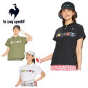 【マラソン期間中エントリーでP5倍】25春夏 ルコック ゴルフ Le coq sportif GOLF レディース (ワイドシルエット)半袖シャツ LG5SHS04L UVカット UPF50+ 吸汗速乾 通気性 ストレッチ モンドリアンアート
