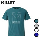25春夏 ミレー メンズ ビッグ モノロゴ ショートスリーブ Tシャツ 速乾性 UV耐性 MIV03191