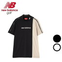 【マラソン期間中エントリーでP5倍】25年春夏 ニューバランスゴルフ メンズ 接触冷感 UV 半袖 モックネック プルオーバー ストレッチ性 5166008