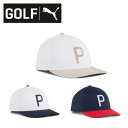 25春夏 プーマゴルフ PUMA GOLF メンズ ゴルフ クラフテッド P キャップ 026134 帽子 スナップバック フリーサイズ ギフト プレゼント