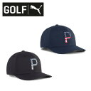 【マラソン期間中エントリーでP5倍】25春夏 プーマゴルフ PUMA GOLF メンズ ゴルフ PARS AND STRIPES 6 パネル キャップ 026135 帽子 スナップバック フリーサイズ ギフト プレゼント