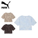 【20日限定抽選でPバック+マラソン期間中エントリーでP5倍】25春夏 プーマ PUMA レディース トレーニング トレイン エッジ 半袖 Tシャツ 527021 カットソー スタジオ フィットネス ショート丈 ストレッチ 吸水速乾