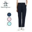 25春夏 マンシングウェア Munsingwear レディース シアサッカーストレッチ9分丈パンツ MG5SLP82L 長ズボン ボトム ストレッチ ウエストゴ...