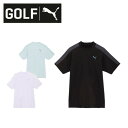 【25日限定抽選でPバック+マラソン期間中エントリーでP5倍】25春夏 プーマゴルフ PUMA GOLF メンズ PF テック ライン 3D モックネック 半袖 シャツ 633308 半袖 トップス 吸湿速乾 ストレッチ 防透け 紫外線遮蔽 UPF50+