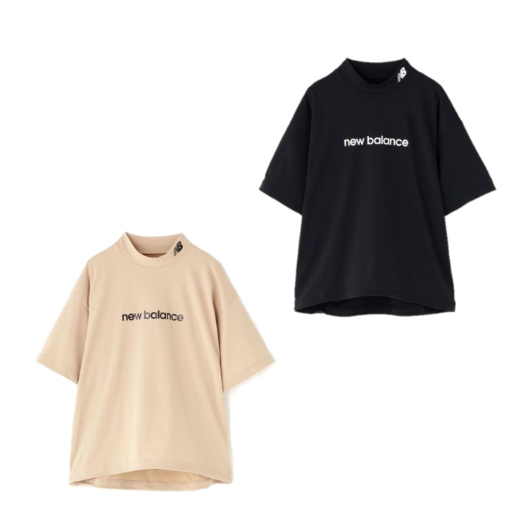 【マラソン期間中エントリーでP5倍】25秋冬 ニューバランス ゴルフ New balance Golf レディース メッシュリバース 5分袖モックネックプルオーバー 5266501 トップス Tシャツ カジュアル ドライ ストレッチ 通気性