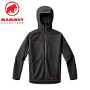 【15日限定抽選でPバック+9/30までエントリーでP5倍】25周年 限定 マムート MAMMUT メンズ アルティメイト 8 ソフトシェル フーデッド ジャケット アジアンフィット 25 イヤーズ 1011-02890 ソフトシェル ゴアテックス 防風 撥水 アウトドア 登山 キャンプ