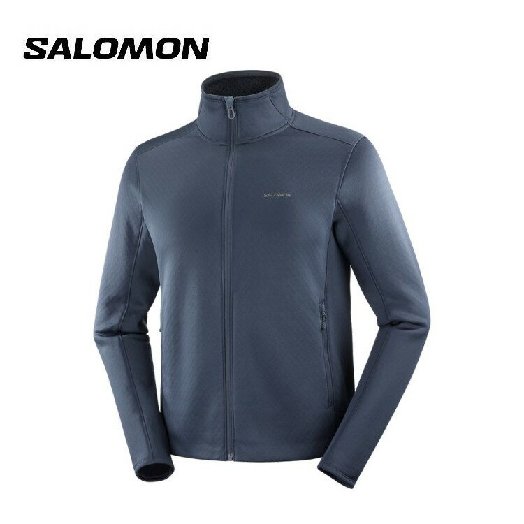25秋冬 サロモン Salomon メンズ OUTLINE WARM LC2474900 フルジップ ジャケット ミッドレイヤー ミドルレイヤー