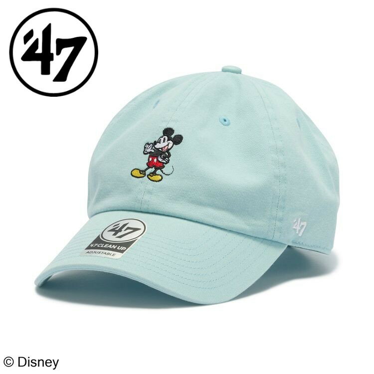 【全品ポイントUP中】 25秋冬 フォーティーセブン 47 メンズ レディース (ユニセックス) クリーンナップ Disney ディズニー ミッキーマウス ブルー 14865159 帽子 キャップ 可愛い かわいい