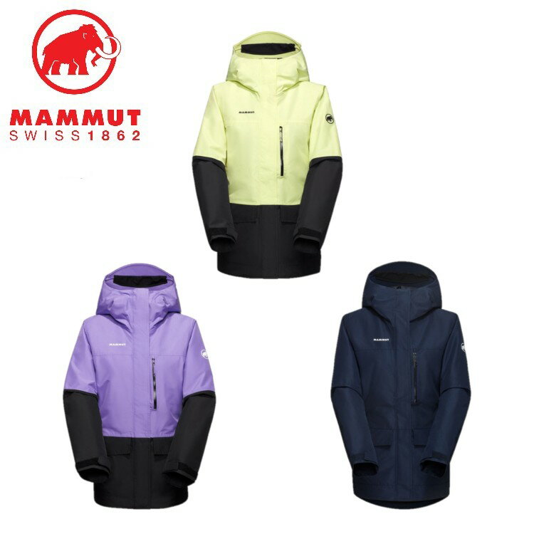 【全品ポイントUP中】 25秋冬 マムート MAMMUT レディース フォール ライン ハードシェル サーモ フーデッド ジャケット アジアンフィット 1010-30900 防寒 中綿 防水 スキー スノーボード