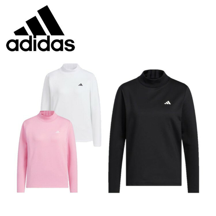 【全品ポイントUP中】 25秋冬 アディダス ゴルフ adidas GOLF レディース COLD. RDYストレッチワーディングモックネックシャツ jwk04 トップス ロンT レギュラーフィット シンプル 裏毛