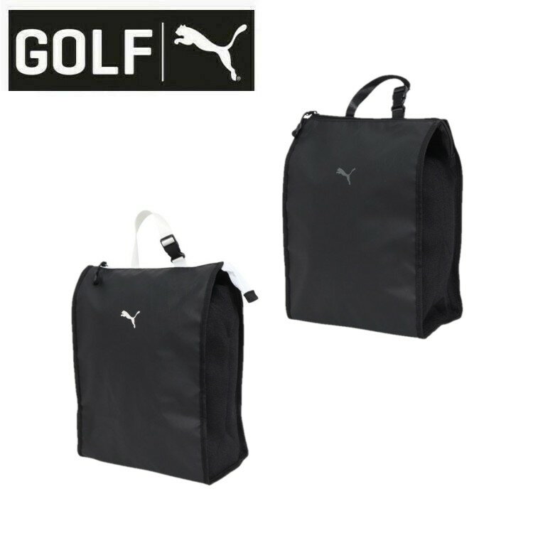 25秋冬 プーマゴルフ PUMA GOLF メンズ PF X-FACE メッシュパネル シューズケース 092490 鞄 靴用 シンプル ロゴ ギフト プレゼント