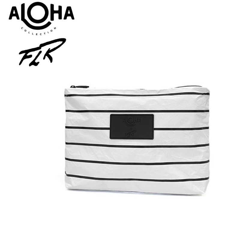 FLR × ALOHA COLLECTION アロハ コレクション ユニセックス ( メンズ レディース ) FLR別注 タイベックポーチ M ALOHA01Mヨガ 撥水性 高強度 軽量【お宝】