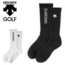 【21日20時～ポイント5倍】DESCENTE GOLF デサントゴルフ メンズ レギュラー丈ソックス DGBXJB04 抗菌防臭 足底パイル 足底サポート テーパード 靴下