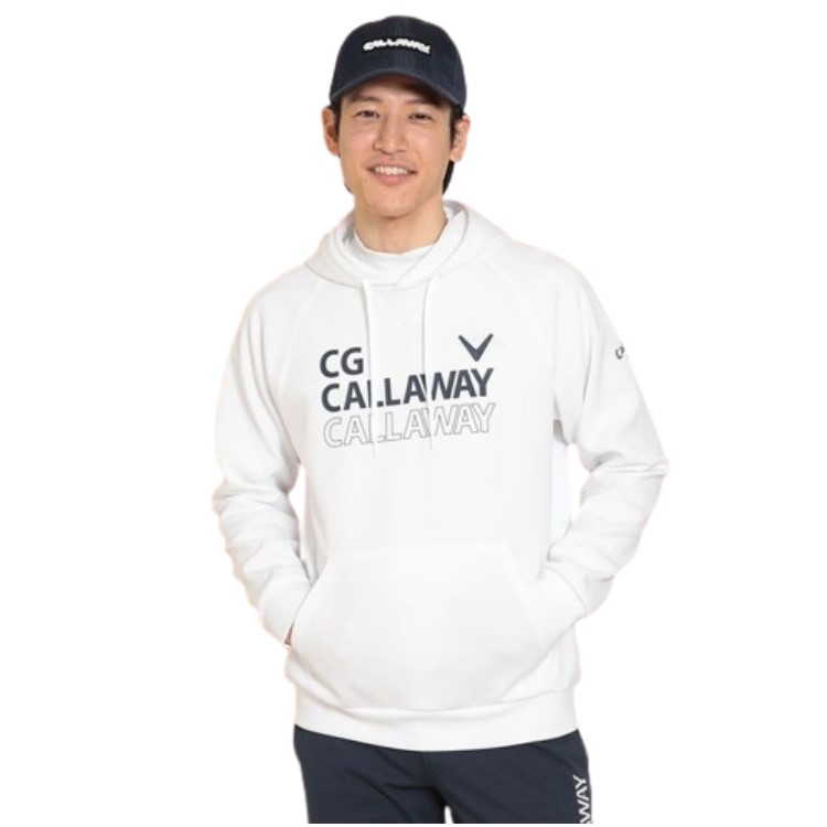 キャロウェイ 【25日限定抽選でPバック+5倍】24春夏 Callaway キャロウェイ メンズ ハーフゲージスウェットパーカー C24117102 軽量 レイヤード カジュアル