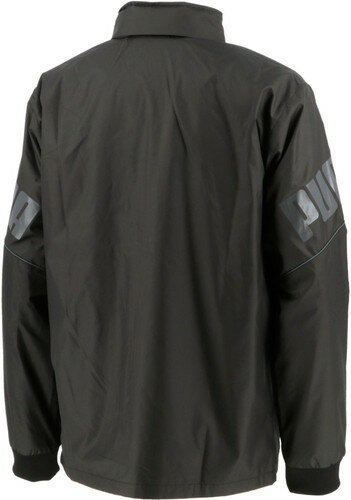 ■送料無料■【PUMA】プーマ 584904-01 トリコットライニングウーブンジャケット[PUMA BLACK][フードなしウィンドブレーカー/長袖/スポーツ/私服/移動着/カジュアル/部活動/クラブ活動]【RCP】