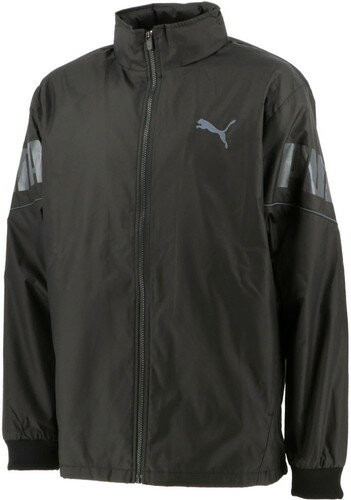 ■送料無料■【PUMA】プーマ 584904-01 トリコットライニングウーブンジャケット[PUMA BLACK][フードなしウィンドブレーカー/長袖/スポーツ/私服/移動着/カジュアル/部活動/クラブ活動]【RCP】