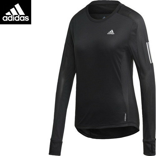 【adidas】アディダス IPF34-GL7984 OWN THE RUN LONGSLEEVE W(オウンザラン長袖Tシャツ)[BLK(ブラック)][長袖シャツ/陸上/トラック競技/レディース]【RCP】