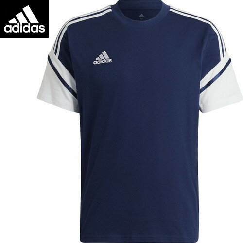 【adidas】アディダス KMF95-HA6267 CONDIVO22 Tシャツ[チームネイビーブルー×ホワイト][半袖Tシャツ/サッカー/スポーツウエア/メンズサイズ]【RCP】