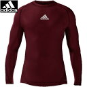 【adidas】アディダス DT6614Z-KORBGD mi FTB ALPHASKIN TEAM ロングスリーブシャツ カレッジバーガンディ サッカー/フットサル/Tシャツ/長袖/長そで/インナー/トレーニング/部活/クラブ/メンズ 【RCP】