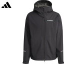 ■送料無料■【adidas】アディダス DK874-HM4051 テレックス マルチ RAIN. RDY 2.5層構造 レインジャケット[ブラック][レインジャケット/カジュアル/アウター/トップス/フード]【RCP】