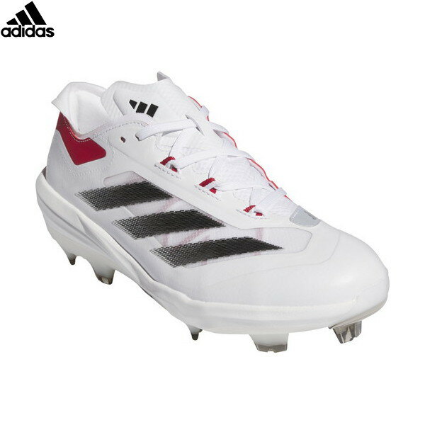 ■送料無料■【adidas】アディダス IH2545 アディゼロ インパクト TPUベースボールスパイク[フットウェアホワイト/コアブラック/チームパワーレッド]男性用/メンズ/野球/ベースボール/スパイク/シューズ/靴【RCP】