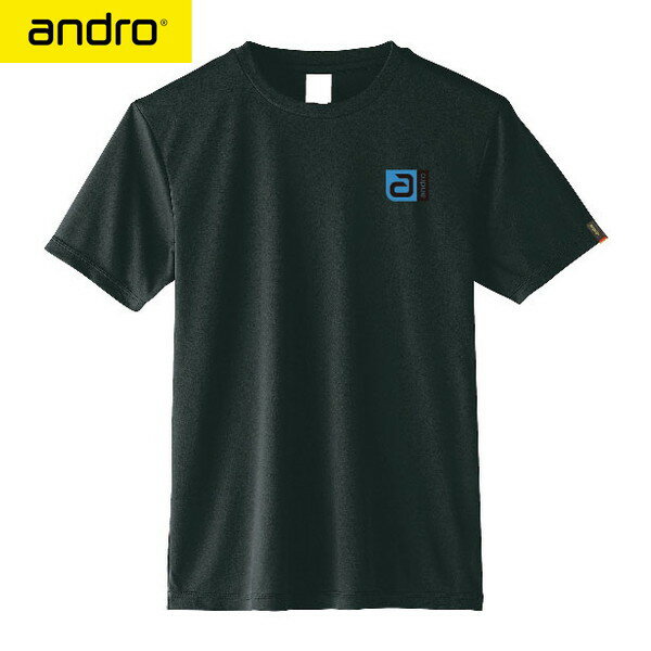 【andro】アンドロ 300023039 アンドロ ナパTシャツ アルファ2 [ブラック×ブルー]男女兼用(ヨーロッパサイズ)【卓球用品】ゲームシャツ/卓球ユニフォーム※注意※ヨーロッパ男女兼用サイズ※詳細はサイズ表参照【RCP】