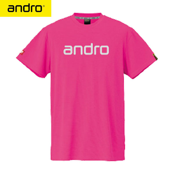 【andro】アンドロ 300023050 アンドロ ナパTシャツ デオ[ピンク×シルバー]男女兼用(ヨーロッパサイズ)..