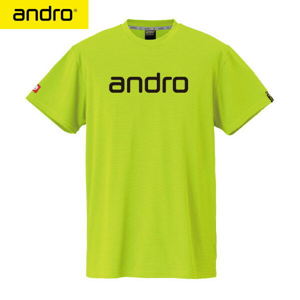 【andro】アンドロ 300023051 アンドロ ナパTシャツ デオ[ネオンイエロー×ブラック]男女兼用(ヨーロッ..