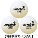 即納 あす楽 andro アンドロ 162230 アンドロ40+ プラトレーニングボール 40mm ホワイト 3球 単位のバラ売り プラトレ球 3個 ポリS 卓球用品 プラスティック トレーニングボール プラスチック…