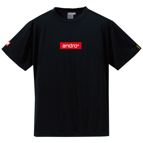 ★即納/あす楽★【andro】アンドロ 302812 アンドロ ナパ ティーシャツBX [ブラック×レッド] ナパTシャツ男女兼用(ヨーロッパサイズ)【卓球用品】ゲームシャツ/卓球ユニフォーム※注意※ヨーロッパ男女兼用サイズ※詳細はサイズ表参照【RCP】