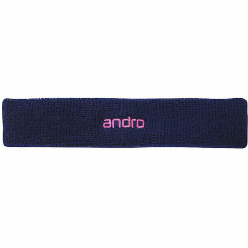 ★即納/あす楽★【andro】アンドロ 560023001-002 ヘッドバンド[ネイビー/ピンク]【卓球用品】タオル/バンド類【RCP】