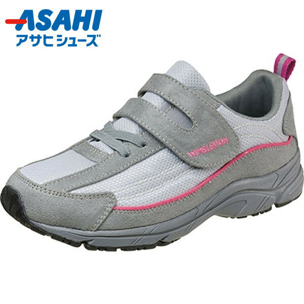 【ASAHI SHOES】アサヒシューズ KF79422 ウィンブルドンL036 [グレー][ワイズ:3E]レディース/カジュアル/普段履き/シューズ/靴/くつ/スニーカー/普段使い/通勤/通学/反射材【RCP】 1