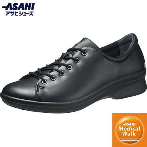 ■送料無料■【ASAHI SHOES】アサヒシューズ KV30115 柔らかレザー メディカルウォークCC L027 ブラック[カジュアルシューズ/婦人靴/内側...