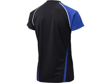 ■送料無料■【asics】アシックス XW1318-9045 ゲームシャツHS[BK/ブルー(ブラック/ブルー)][半袖/Tシャツ/バレー/部活動/クラブ活動/試合/プラクティスシャツ/トレーニングシャツ] 【RCP】