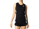 ■送料無料■【asics】アシックス 2092A086-001 APGA3 W'Sランニングシャツ [Pブラック/WHT(パフォーマンスブラック×ブリリアントホ...