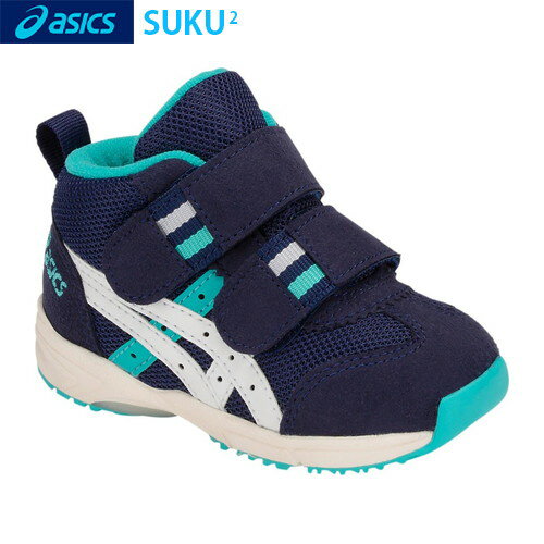 ■送料無料■【asics】アシックス TUB127-400 すくすく GD.RUNNERBABY MS-MID(GD ランナーベビー MS-MID)[ピーコート×ホワイト(PEACOAT/W)13.0〜16.0cm]足首の安定性にすぐれたミドルカット[スニーカー/ベビー/シューズ/スクスク]【RCP】