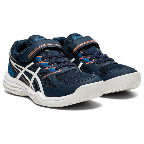 ■送料無料■【asics】アシックス 1074A029-402 UPCOURT 4 PS[フレンチブルー/ホワイト][ワイズ:STANDARD KIDS][テニス/テニスシューズ/シューズ/靴/くつ/オールコート/屋内/インドア/屋内コートシューズ/試合/部活/クラブ]【RCP】